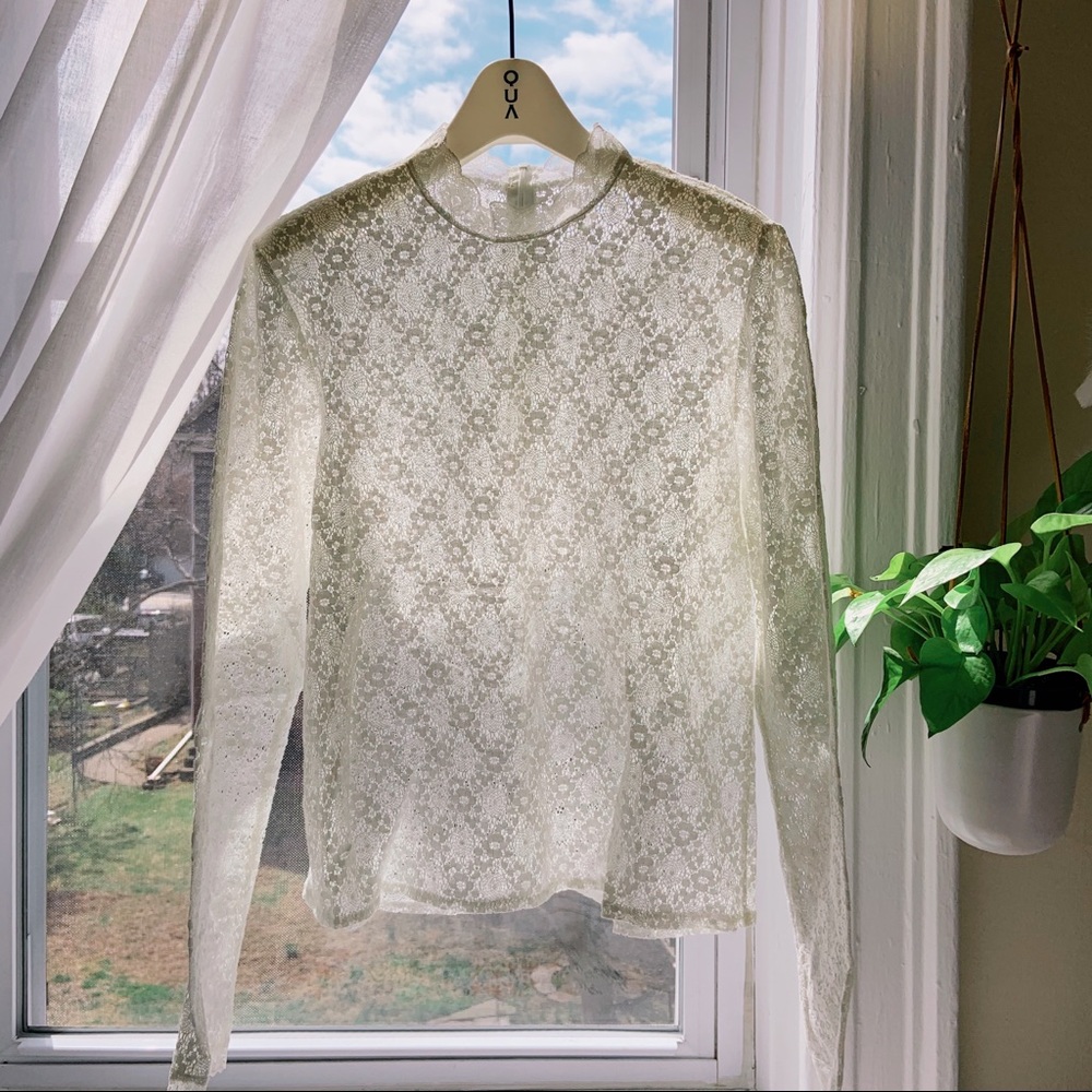 Bohemian Vintage style lace blouse / NEW